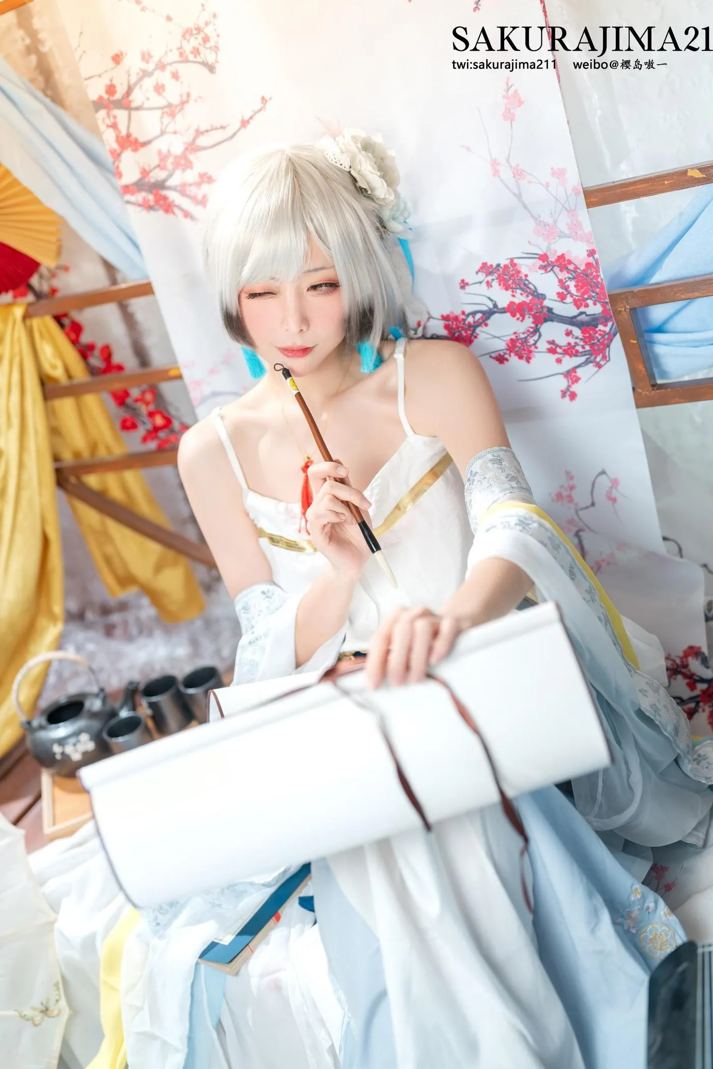 樱岛嗷 – NO.10 海天 书香水榭 [16P]插图8